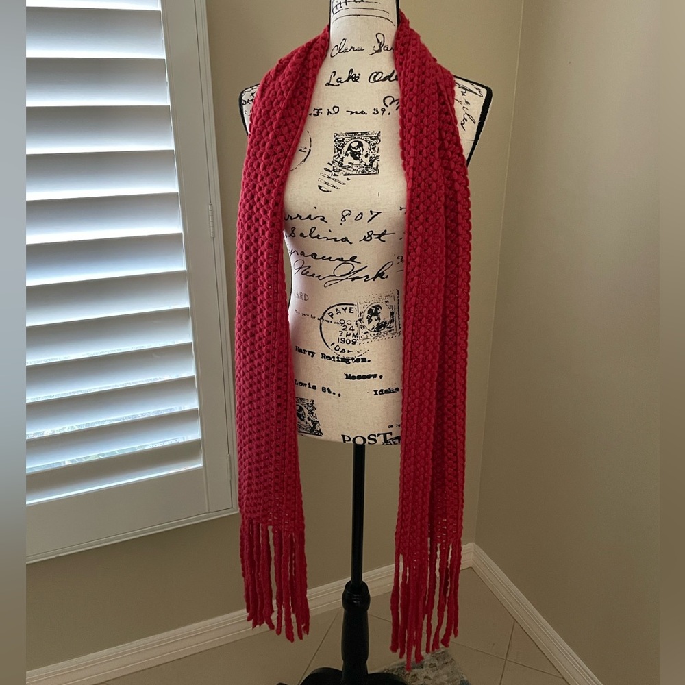 Pistil Red Knit Scarf